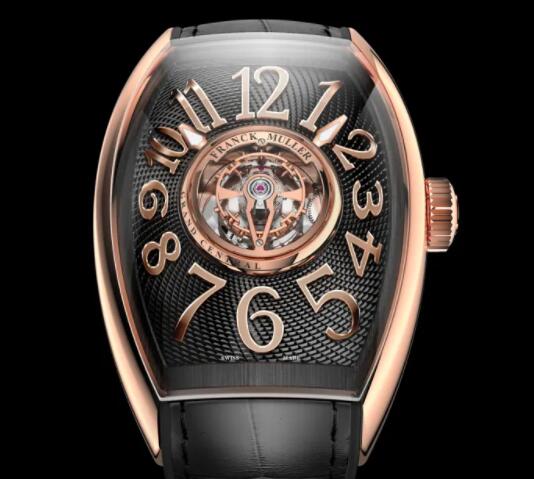 Franck Muller Grand Central Cintree Curvex Tourbillon Replica Watch CX 40 T CTR 5N AC black